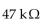 What is one time constant for a 10 mH inductor connected in series with a   A)    B) 470 mS C)    D) 470 S