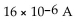 The metric value 16 mA can be expressed as ________. A)    B)    C)    D)   
