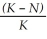 Often the growth cycle of one population has an effect on the cycle of another. As moose populations increase, for example, wolf populations also increase. Thus, if we are considering the logistic equation for the wolf population,   = rN   Which of the factors accounts for the effect of the moose population? A)  r B)  N C)  rN D)  K 