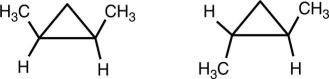 What is the relationship between the following two molecules?   A)  They are enantiomers. B)  They are not isomers. C)  They are geometrical isomers. D)  They are the same molecule. 