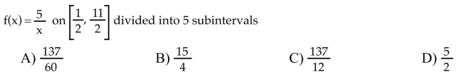 Use a ﬁnite sum to estimate the average value of the function on the given interval by partitioning the interval and evaluating the function at the midpoints of the subintervals.  <div style=padding-top: 35px> 