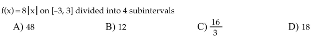 Use a ﬁnite sum to estimate the average value of the function on the given interval by partitioning the interval and evaluating the function at the midpoints of the subintervals.  <div style=padding-top: 35px> 