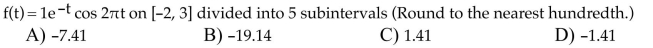Use a ﬁnite sum to estimate the average value of the function on the given interval by partitioning the interval and evaluating the function at the midpoints of the subintervals.  <div style=padding-top: 35px> 