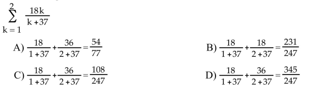 Write the sum without sigma notation and evaluate it.  <div style=padding-top: 35px> 
