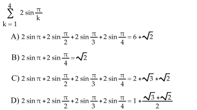 Write the sum without sigma notation and evaluate it.  <div style=padding-top: 35px> 