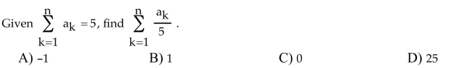 Find the value of the speciﬁed ﬁnite sum.  <div style=padding-top: 35px> 