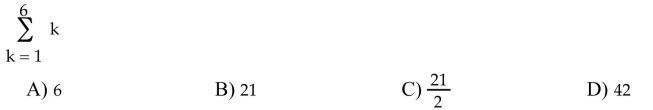 Evaluate the sum.  <div style=padding-top: 35px> 