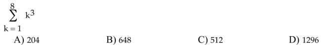 Evaluate the sum.  <div style=padding-top: 35px> 