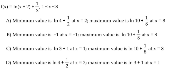 Find the absolute extreme values of the function on the interval.