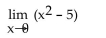 <strong>Find the limit.  </strong> A) does not exist B) 0 C) -5 D) 5 <div style=padding-top: 35px> 