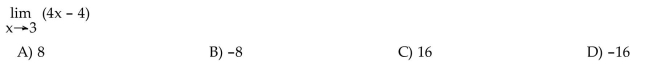 Find the limit if it exists.  <div style=padding-top: 35px> 