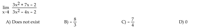 Find the limit, if it exists.  <div style=padding-top: 35px> 