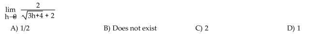 Find the limit, if it exists.  <div style=padding-top: 35px> 