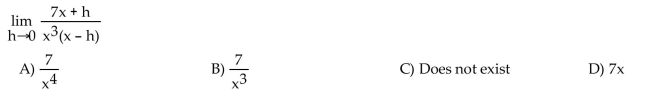 Find the limit, if it exists.  <div style=padding-top: 35px> 