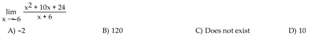 Find the limit, if it exists.  <div style=padding-top: 35px> 