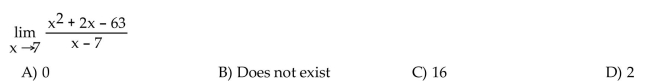 Find the limit, if it exists.  <div style=padding-top: 35px> 