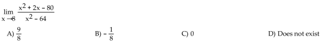 Find the limit, if it exists.  <div style=padding-top: 35px> 