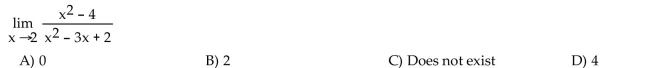 Find the limit, if it exists.  <div style=padding-top: 35px> 