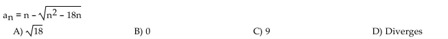 Find the limit of the sequence if it converges; otherwise indicate divergence.