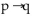 Express the proposition as an English sentence and determine whether it is true or false, where p and q are the propositions p:  9 · 9 = 81  q:  8 · 10 < 7 · 11 -The contrapositive of he contrapositive of   A)  If 8 · 10 is not less than 7 · 11, then 9 · 9 is equal to 81; false B)  If 8 · 10 is less than 7 · 11, then 9 · 9 is equal to 81; false C)  If 8 · 10 is not less than 7 · 11, then 9 · 9 is not equal to 81; false D)  If 8 · 10 is less than 7 · 11, then 9 · 9 is not equal to 81; false