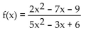 Find the equation of any horizontal asymptote. -  A)    B)  y = 0 C)    D)  None