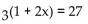 Solve the equation. -Solve for x: or x:   A)  1 B)  3 C)  -1 D)  9