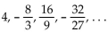 Provide an appropriate response. -Find the sum of the infinite geometric sequence (if it exists):  