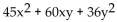 <strong>Find the product. (5x + 3y)(9x + 12y)</strong> A) B) C) D)