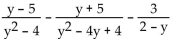 Provide an appropriate response. -Combine into a single fraction and simplify:  