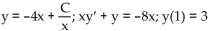 Use the given slope field to graph the particular solutions obtained by letting C = -2, -1, 0, 1, and 2 for the general solution shown. -  A)    B)    C)    D)   
