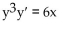 Show that the technique of separation of variables is applicable by writing the differential equation in the form   = g(x) . -  A)    B)    C)    D)   