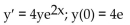 Find the general solution for the differential equation. Then find the particular solution satisfying the initial condition. -  A)    B)    C)    D)   