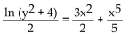 Find the general solution for the differential equation. Do not attempt to find an explicit expression for the solution. -  A)    B)    C)    D)   
