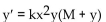 Is the differential equation first-order linear? If so, find f(x)  and g(x)  so that the equation can be expressed in standard   + f(x) y = g(x) . -  A)    B)    C)  No D)   