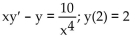 Find the integrating factor, the general solution, and the particular solution satisfying the given initial condition. -  A)    B)    C)    D)   
