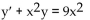 Find the integrating factor I(x)  for each equation, and then find the general solution. -  A)    B)    C)    D)   