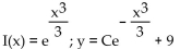Find the integrating factor I(x)  for each equation, and then find the general solution. -  A)    B)    C)    D)   