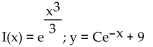 Find the integrating factor I(x)  for each equation, and then find the general solution. -  A)    B)    C)    D)   