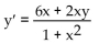 Find the general solution two ways. First use an integrating factor and then use separation of variables. -  A)    B)    C)    D)   