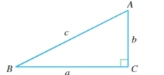 Refer to the figure and use the given information to solve the triangle. Round angles to the nearest degree and side lengths to one decimal place.   -B =   A)    B)    C)    D)   