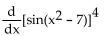Find the derivative. -  A)    B)    C)    D)   