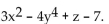 Find the value. -Find f(2, -1, 4)  for f(x, y, z)  =   A)  -5 B)  13 C)  5 D)  27