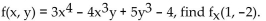 Find the partial derivative. -For   A)  12 B)  36 C)  24 D)  -12