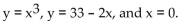 Provide an appropriate response. -Let R be the region bounded by the graphs of the equations   Use set notation and double inequalities to describe R as a regular x region or regular y region, whichever is simpler. A)    B)    C)    D)   