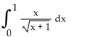Evaluate using integration by parts. -  A)  0.94 B)  0.39 C)  -1.33 D)  -2.27