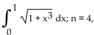 Use the Trapezoidal Rule to approximate the integral using the indicated value of n. -  Round to two decimal places. A)  1.62 B)  1.12 C)  1.02 D)  1.42
