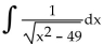 Find the indefinite integral using a table of integration formulas. -  A)    B)    C)    D)   