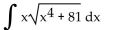 Find the indefinite integral using a table of integration formulas. -  A)    B)    C)    D)   