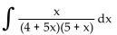 Find the indefinite integral using a table of integration formulas. -  A)    B)    C)    D)   