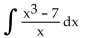 Find the integral. -  A)    B)    C)    D)   